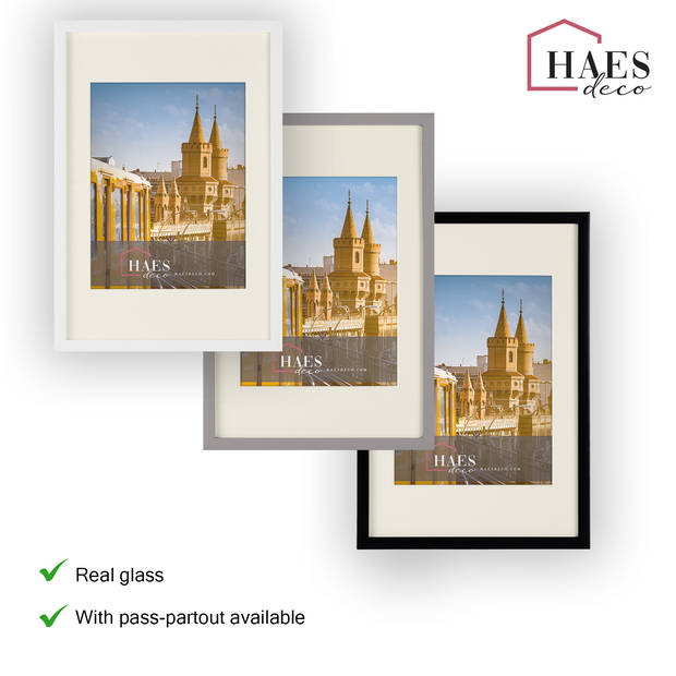 HAES DECO - Fotolijst Berlin grijs 10x15 - SP12315