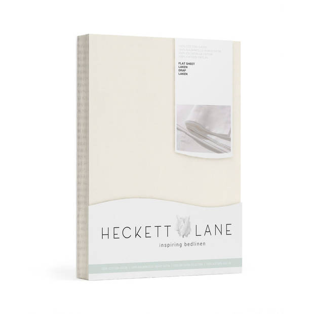 Heckett & Lane Elementi Laken Katoen Satijn - off white 270x290cm