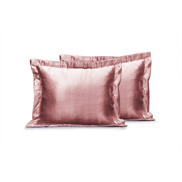 Eleganzzz Beauty Skin Care Kapselsloop - roze 60x70cm - Set van 2