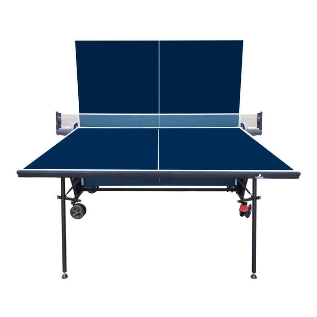 Cougar Tafeltennistafel Deluxe 2800 inklapbaar in blauw Indoor inklapbare tafeltennis tafel met verstelbare poten &
