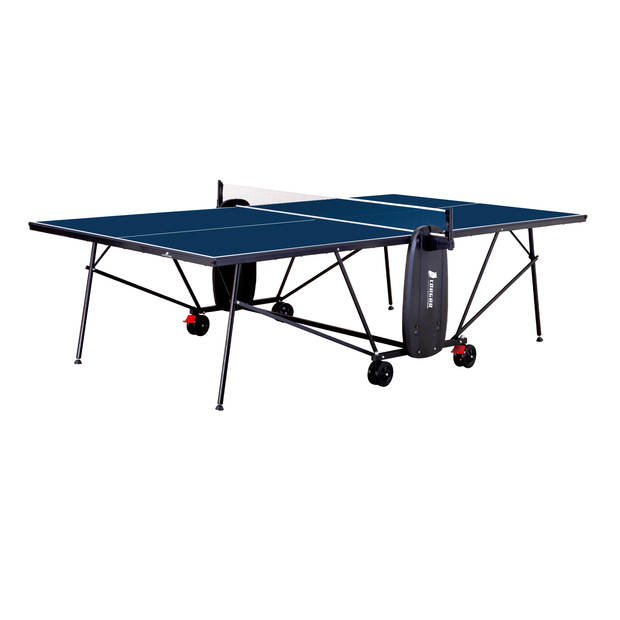 Cougar Tafeltennistafel Deluxe 2800 inklapbaar in blauw Indoor inklapbare tafeltennis tafel met verstelbare poten &