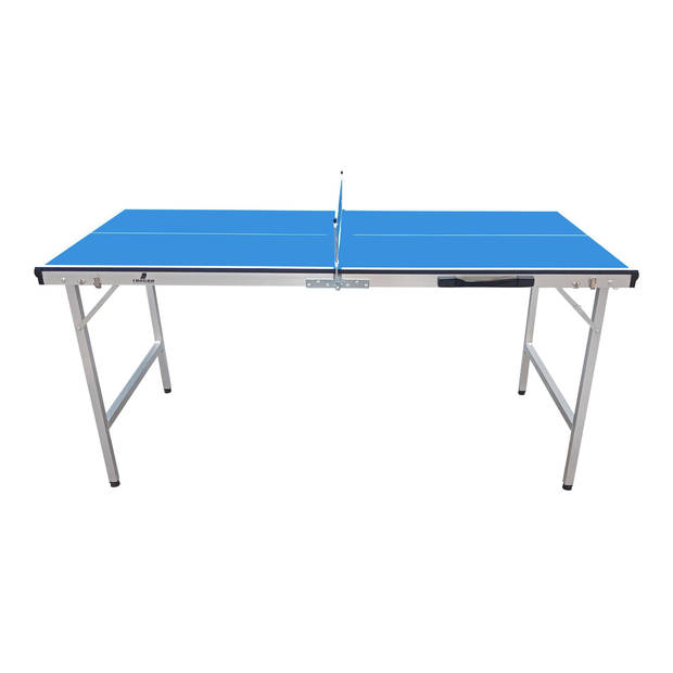 Cougar Tafeltennistafel Mini 1500 inklapbaar in blauw Indoor inklapbare & draagbare tafeltennis tafel