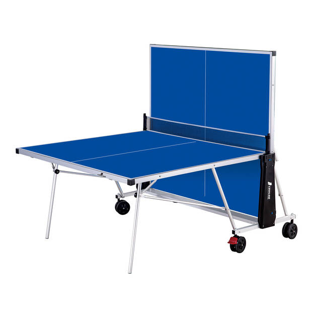 Cougar Tafeltennistafel Deluxe 2800 inklapbaar in blauw Indoor & Outdoor inklapbare tafeltennis tafel met verstelbare