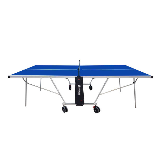 Cougar Tafeltennistafel Deluxe 2800 inklapbaar in blauw Indoor & Outdoor inklapbare tafeltennis tafel met verstelbare