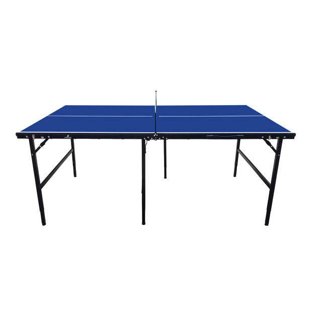 Cougar Tafeltennistafel Midi 1800 inklapbaar in blauw Indoor inklapbare & draagbare tafeltennis tafel