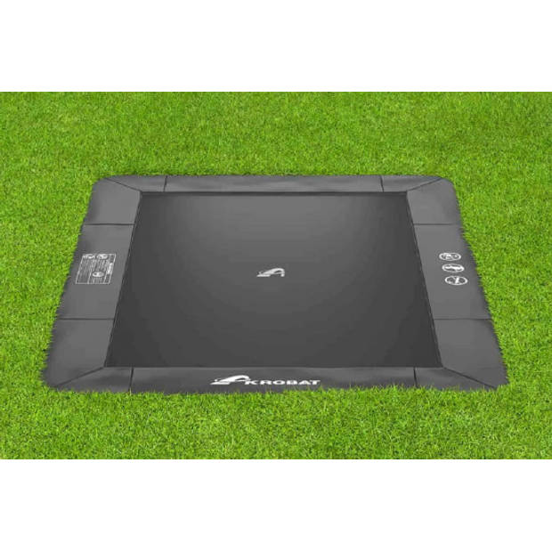 Trampoline AKROBAT PRIMUS FLAT 520x305 (17x10t) Antraciet