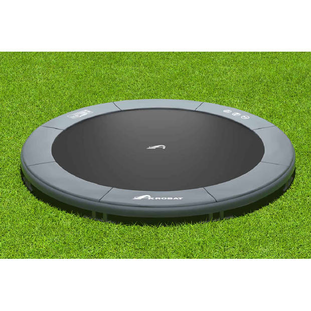 Akrobat Trampoline Orbit Inground - 244 cm - Antraciet