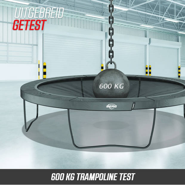 BERG Trampoline Champion - FlatGround - 330 cm - Zwart - Airflow PRO Springmat - Twinspring