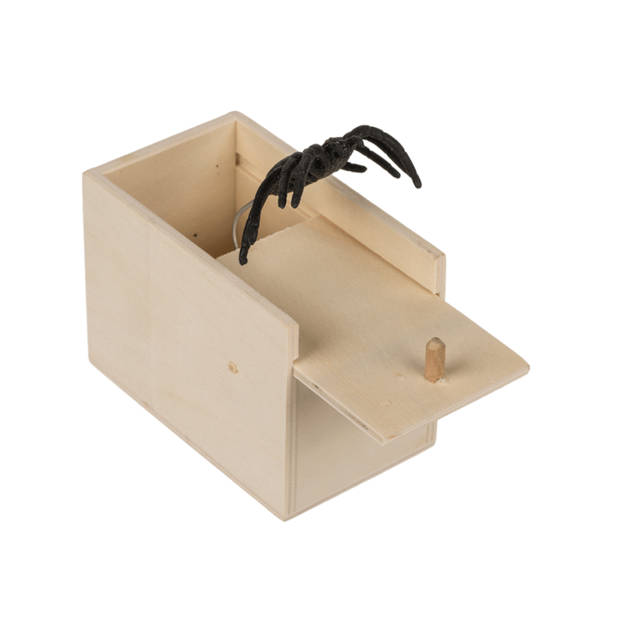 Spin in houten doos - Original