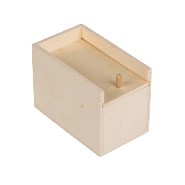 Spin in houten doos - Original