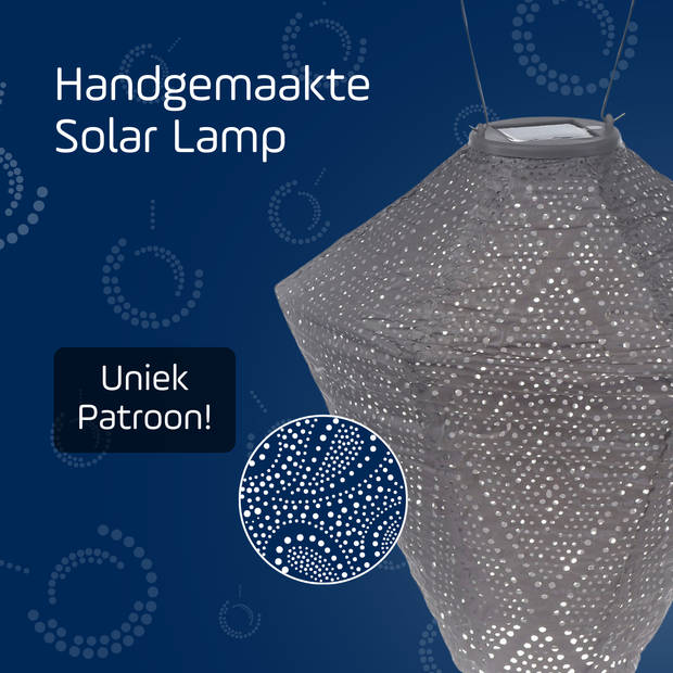 Lumiz Solar tuinverlichting Ikat Diamond - 28 cm - Taupe