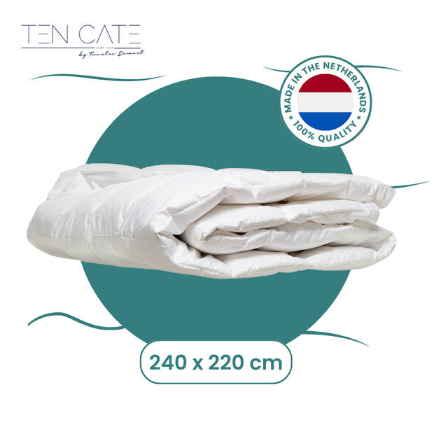 Ten Cate Coolnight Lits-jumeaux Zomerdekbed - 240 x 220 cm - Verkoelend & Ventilerend - Koel Slapen - Antibacterieel