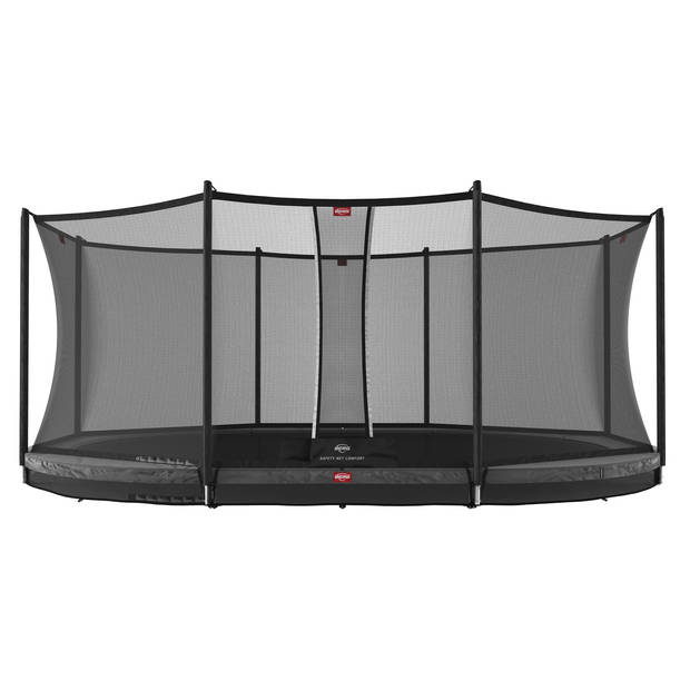 BERG Trampoline Grand Favorit met Veiligheidsnet - Safetynet Comfort - InGround - 520 x 350 cm - Grijs