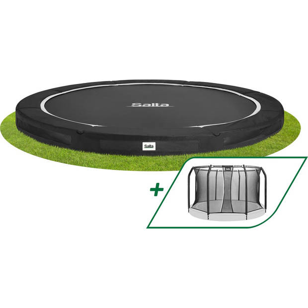 Salta Trampoline Premium Ground met Veiligheidsnet - 396 cm - Zwart