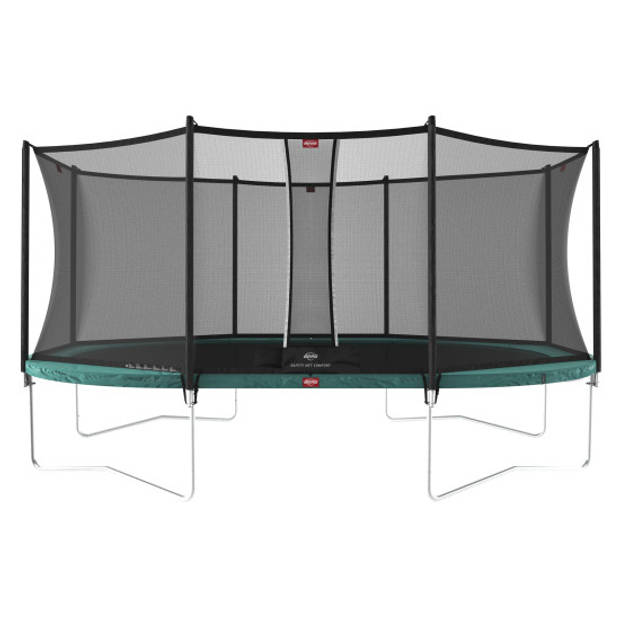 BERG Trampoline Grand Favorit met Veiligheidsnet - Safetynet Comfort - 520 x 350 cm - Groen