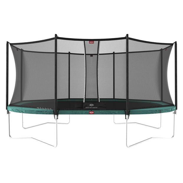 BERG Trampoline Grand Favorit met Veiligheidsnet - Safetynet Comfort - 520 x 350 cm - Groen