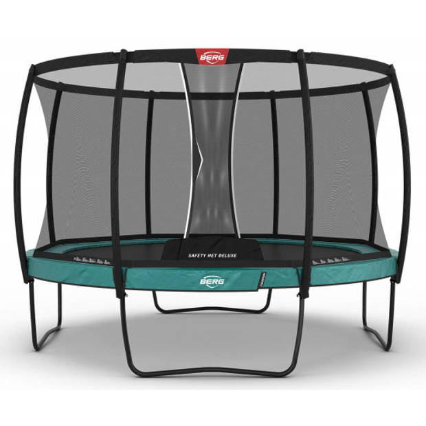 BERG Trampoline Champion met Veiligheidsnet - Safetynet Deluxe - 380 cm - Groen - Airflow - Twinspring