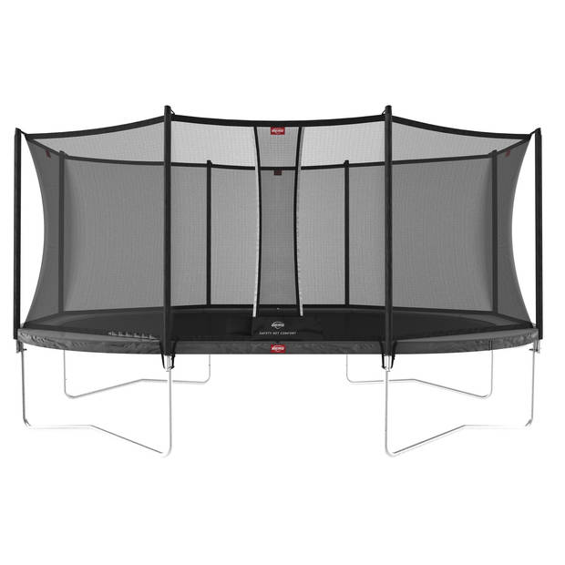 BERG Trampoline Grand Favorit met Veiligheidsnet - Safetynet Comfort - 520 x 350 cm - Grijs