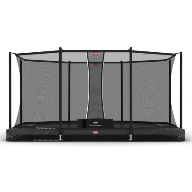 BERG Trampoline Ultim Favorit met Veiligheidsnet - Safetynet Comfort - InGround - 410 x 250 - Zwart