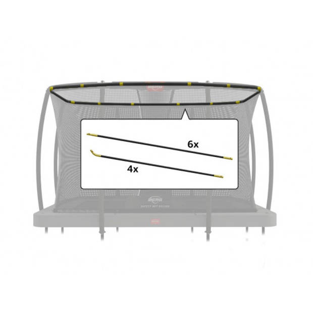BERG Trampoline Veiligheidsnet Hoepelset - Safety Net Deluxe - 330 x 220 cm