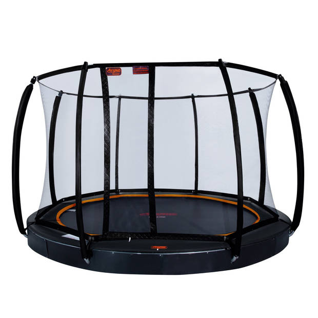 Avyna Pro-Line Flatlevel Trampoline met Veiligheidsnet - ø 365 cm (12ft) - Zwart