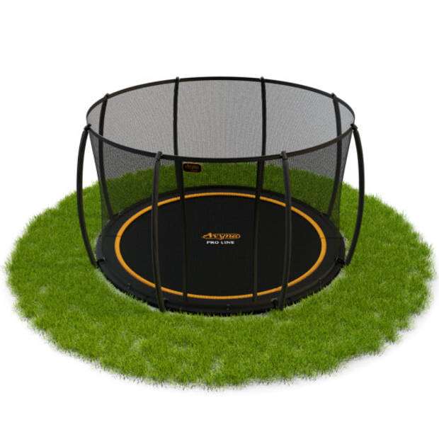 Avyna Pro-Line Flatlevel Trampoline met Veiligheidsnet - ø 365 cm (12ft) - Zwart