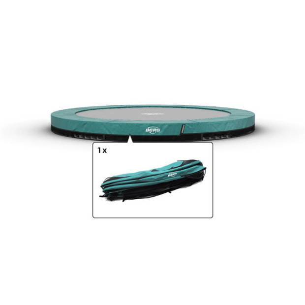 BERG Trampoline Beschermrand Champion - InGround - 380 cm - Groen