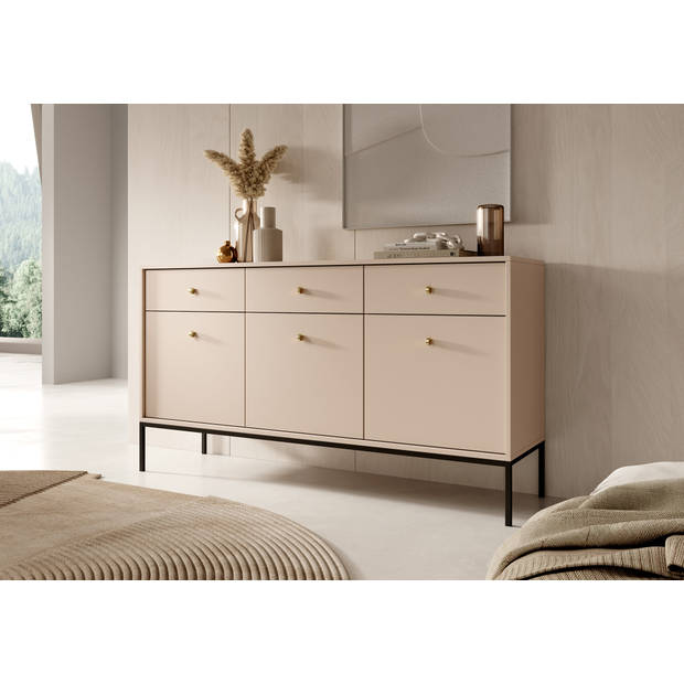 Meubella Dressoir Moreno - Beige - 154 cm