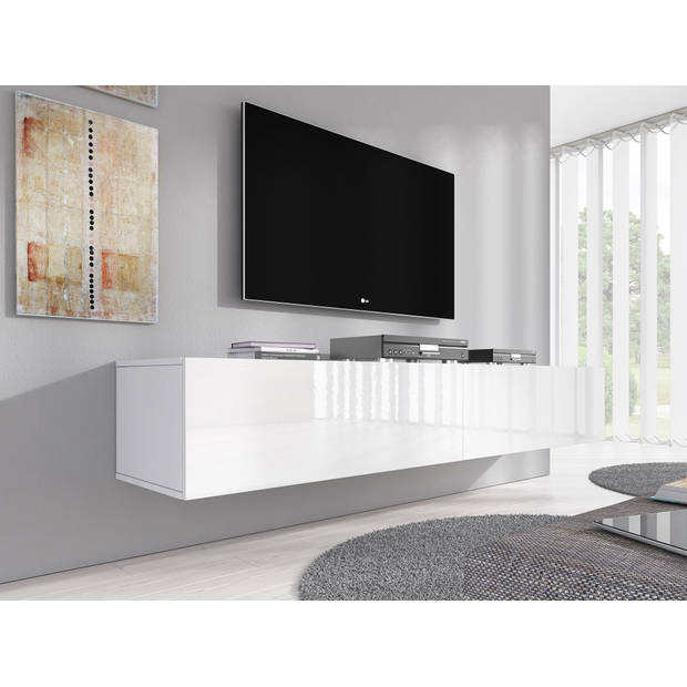 Meubella TV-Meubel Flame XL - Wit - 180 cm