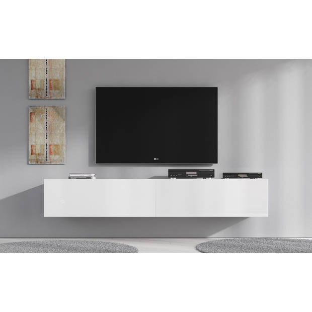 Meubella TV-Meubel Flame XL - Wit - 180 cm