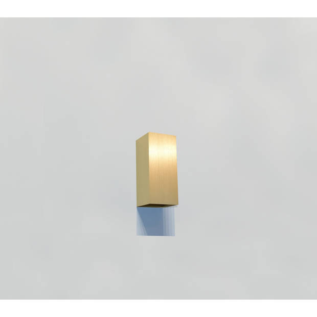 Artdelight Wandlamp Dante 2 lichts 15,5 x 6,5 cm mat goud