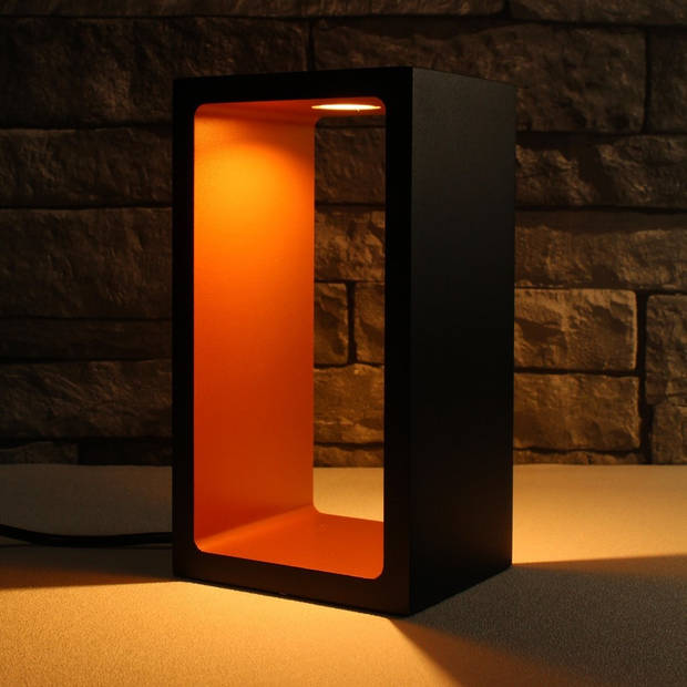 Artdelight Tafellamp Corridor H 18 cm B 10 cm zwart-koper