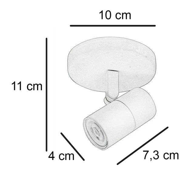 Highlight Spot Picollo 1 lichts incl mini GU10 wit