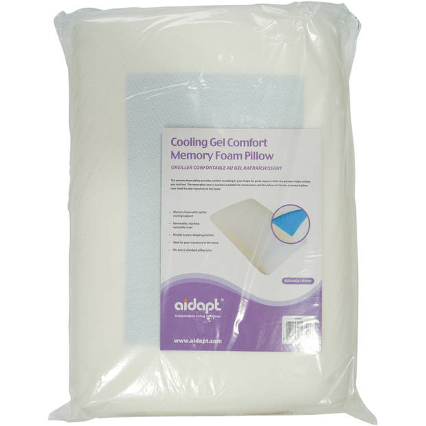 Aidapt hoofdkussen 14 cm dik - Cooling gel