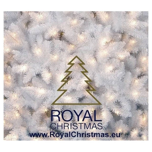 Royal Christmas Witte Kunstkerstboom Washington Promo 240cm met LED