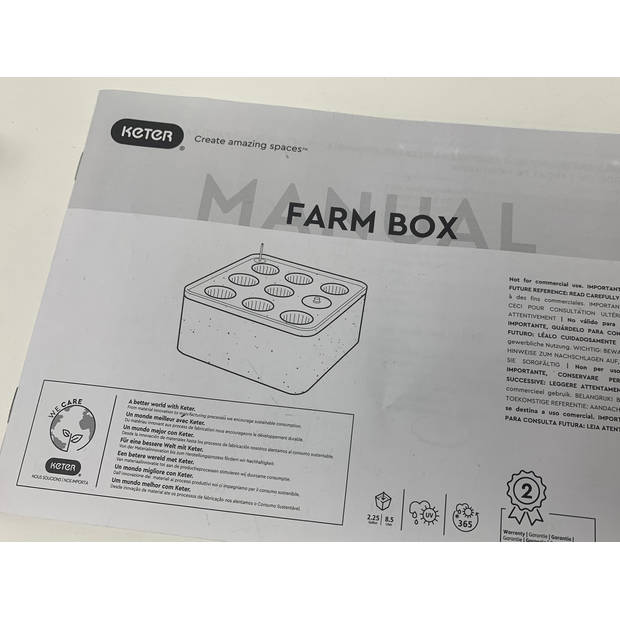 Keter Farm Box / Kweekbox Set - 32 x 29,5 cm - Hoogte 15 cm