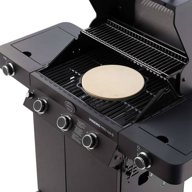 Rösle Barbecue - Barbecue Gas Videro Pro G3-S Vario+ 30 mbar (Model 2023) - Roestvast Staal - Zwart