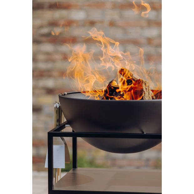 Höfats - Fire Kitchen Buitenkeuken met Bowl 57 Vuurschaal - Staal - Zwart