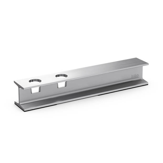 Höfats - Henry Metal Kandelaar voor 2 Kaarsen - Aluminium - Zilver