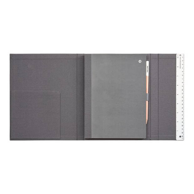 Copenhagen Design - Notitieboek Gelinieerd met Potlood - Grey 7540 C - Papier - Grijs