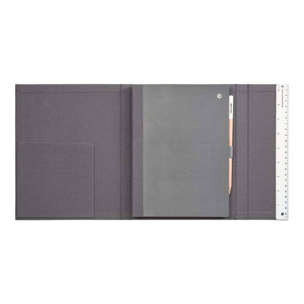 Copenhagen Design - Notitieboek Gelinieerd met Potlood - Gray 7540 - Papier - Grijs