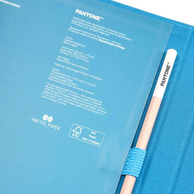 Copenhagen Design - Notitieboek met Potlood - Blue 2150 C - Papier - Blauw
