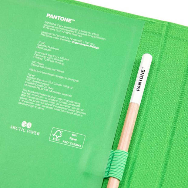 Copenhagen Design - Notitieboek met Potlood - Green 2422 C - Papier - Groen