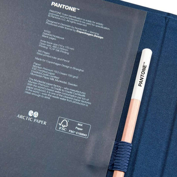 Copenhagen Design - Notitieboek met Potlood - Dark Blue 2965 - Papier - Blauw