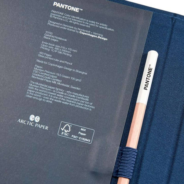 Copenhagen Design - Notitieboek met Potlood - Dark Blue 2965 C - Papier - Blauw