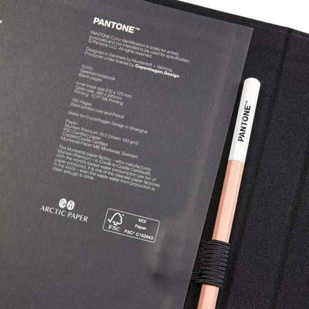 Copenhagen Design - Notitieboek met Potlood - Black 419 C - Papier - Zwart