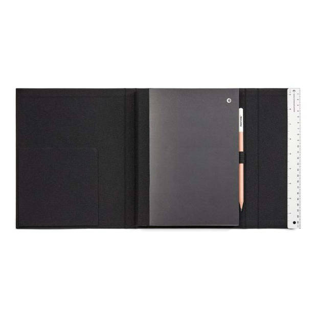 Copenhagen Design - Notitieboek Gelinieerd met Potlood - Black 419 - Papier - Zwart