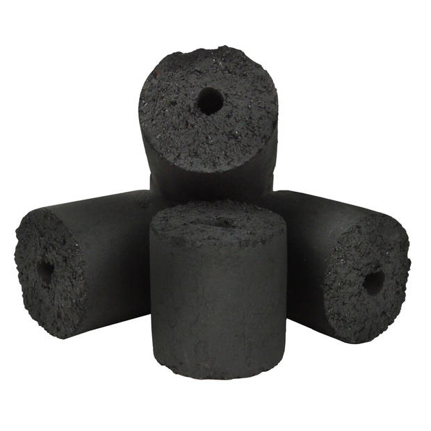 Yakiniku - BBQ Flavour Accessoire Houtskool Briquettes Coconut Cylinder 10 kg - Houtskool - Zwart