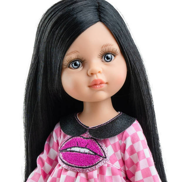 Paola Reina Pop Amigas Carina Roze/Geruit (32Cm)