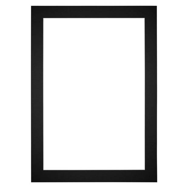 Passe-Partout Lijstmaat 50x70 cm - Fotomaat 40x60 cm - Zwart